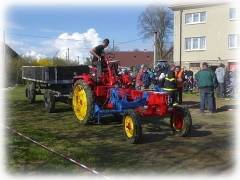 Bohuovsk traktorida 2015  ze soute v couvn se dvounpravovm vlekem